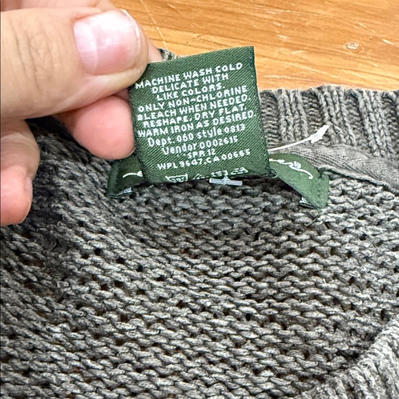 Eddie Bauer Forest Green Knit Cardigan Size Large - Picture 3 of 10